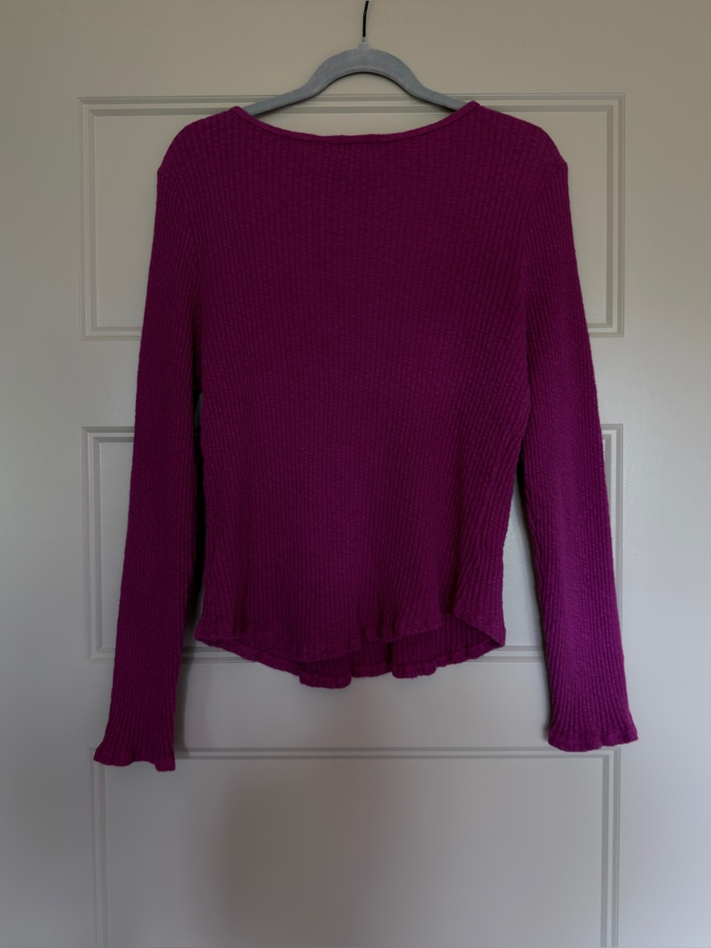 Cinched V-Neck Top by T.La for Anthropologie XL Pink - Picture 3 of 9